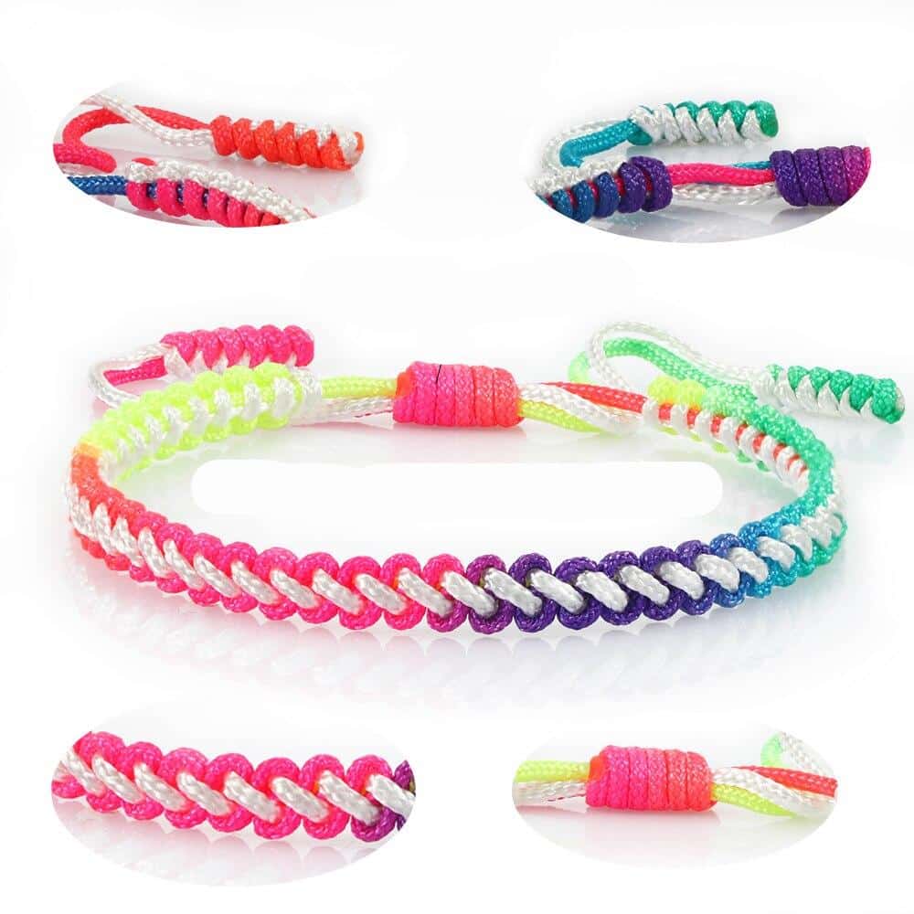 JIOLINK Bracelet Tressé En Forme De Coeur,Bracelet Amitié,Bracelet