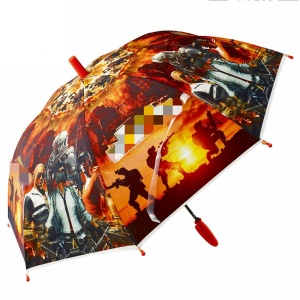 Parapluie coloré à motif PUBG pour enfant. Bonne qualité et très pratique.