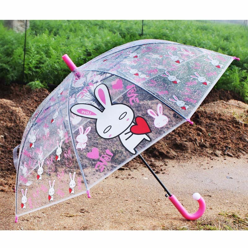 Parapluie Transparent à Motif Chat Mignon - Parapluie Unisexe Léger Anti-UV