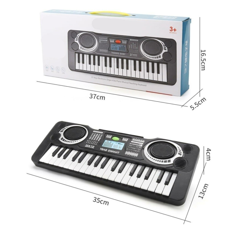 Tapis de clavier électronique pour enfants avec 10 touches musicales et 8  instruments de musique