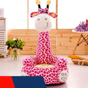 Pouf en forme de girafe pour enfant. Bonne qualité et très confortable.