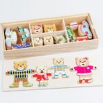 Puzzle animaux en bois 72 pièces avec boite en bois