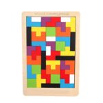 Puzzle en bois 3D coloré, Bonne qualité et très pratique