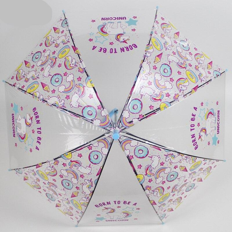 Parapluie Licorne Enfant BARBACADO - Rose | Manuel, Léger | Cadeau Fille Pour Pluie Magique