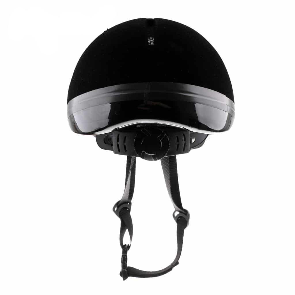 Casque d' équitation pour enfant en velours noir