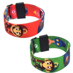 Bracelet à motif Super Mario pour enfant rouge et vert