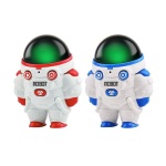 Talkie-walkie en forme d'astronaute pour enfant rouge et bleu avec lumière verte