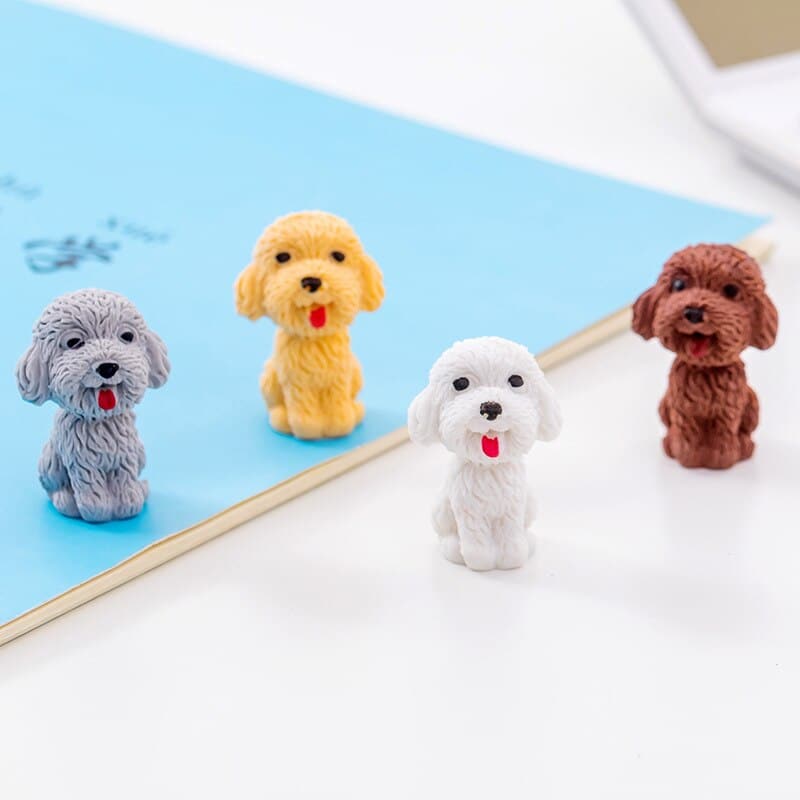4 Pièces Gommes Rétractables, Gommes Mignonnes en Forme de Stylo