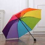 Parapluie coloré arc-en-ciel pour enfant. Bonne qualité et très original dans une maison.
