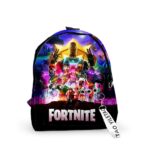 Sac à dos des personnages Battle Royale Fortnite avec ecriture en blanc devant