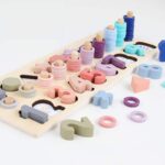 Jouets éducatifs en bois pour enfants. Bonne qualité et très pratique.