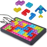 Puzzle Tetris 27 pièces colorés en plastique