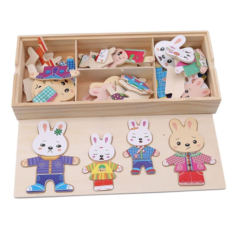 Puzzle Bois Habillage Animaux Jeu D'Habillage Animaux En Bois – Puzzle Éducatif 3-6 Ans, Jeu De Rôle Maternelle, Associer Tenues & Accessoires, Idéal Voyage & École Puzzle Bois Habillage Animaux Jeu D'Habillage Animaux En Bois – Puzzle Éducatif 3-6 Ans, Jeu De Rôle Maternelle, Associer Tenues & Accessoires, Idéal Voyage & École
