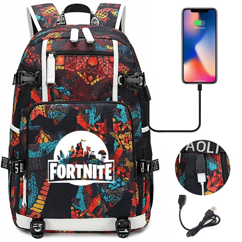 Un sac à dos colorés pour enfant aux couleurs de Fortnite