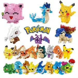 Micro blocs de construction Pokémon avec les personnages