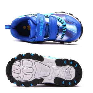 Chaussures de sport pour enfants en bleu avec des lacets