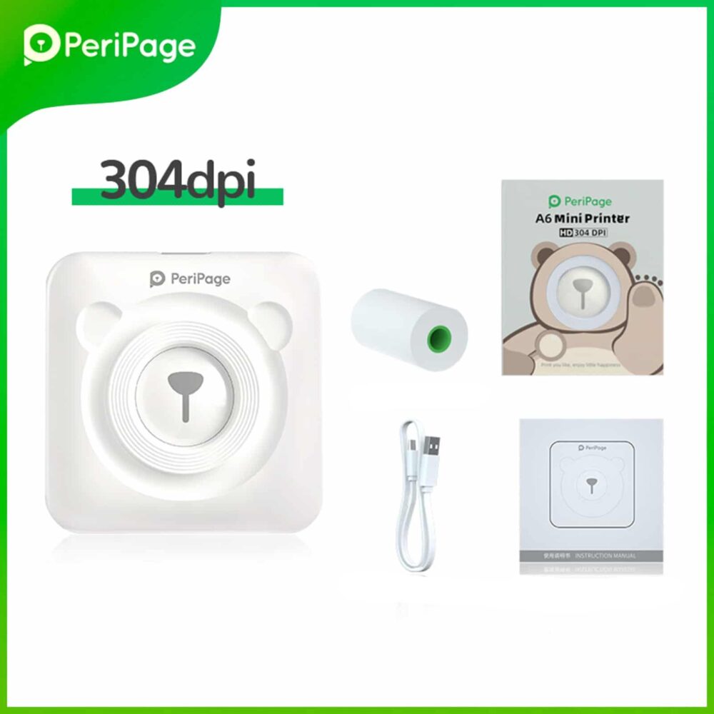 Mini imprimante thermique HD sans fil. Bonne qualité et très pratique.