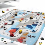 tapis de jeu de voiture coloré pour enfant