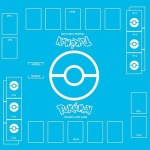 Tapis de jeu de cartes Pokemon bleu ciel