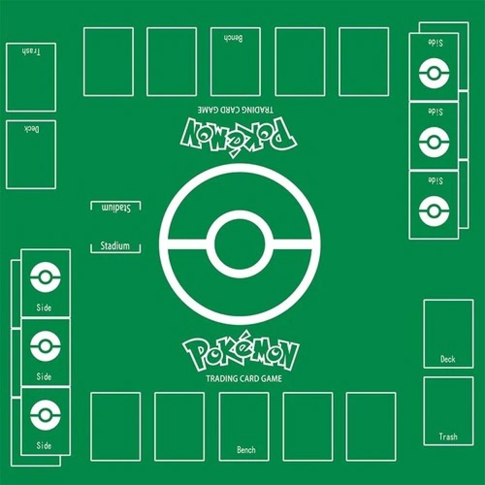 Tapis de jeu de cartes Pokemon vert