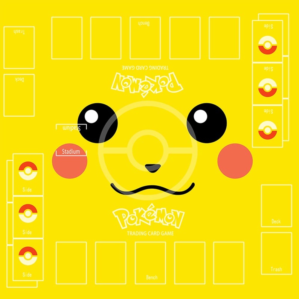 Tapis de jeu de cartes Pokemon pikachu