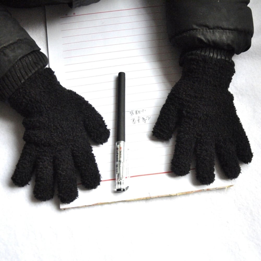 Tolaler Hiver Ensemble Bonnet Écharpe Gants D'écran Tactile 3