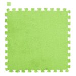 Tapis puzzle en mousse uni vert