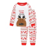 Pyjama de Noël doux et chaud pour enfants avec un fond blanc