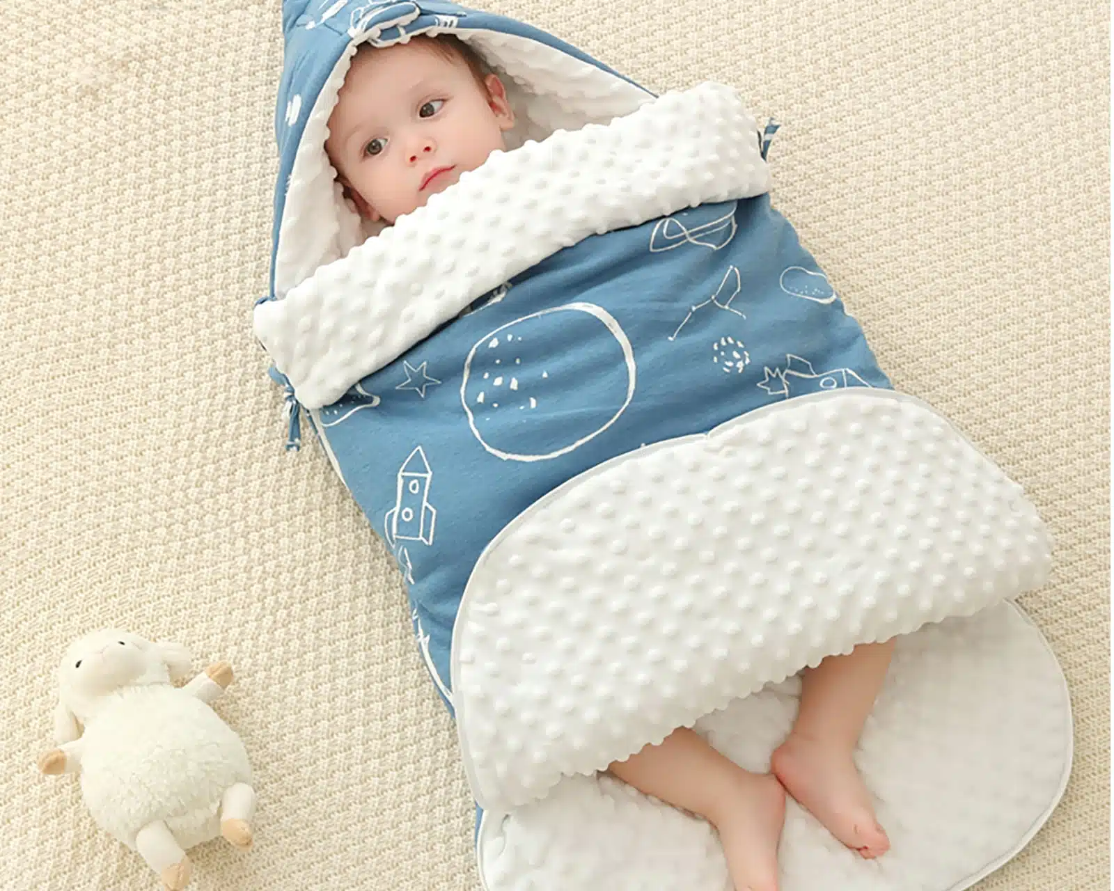 Sac de couchage enfant coloré avec motif mignon et son repose cou intégré. Bonne qualité et très confortable.