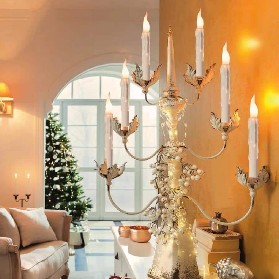 12 Bougies LED Flottantes Avec Télécommande Baguette Magique - 17 Cm, Piles AA - Pour Noël, Mariage, Décoration Intérieure - 5