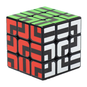 Rubik's cube pour enfant avec dessin de labyrinthe coloré