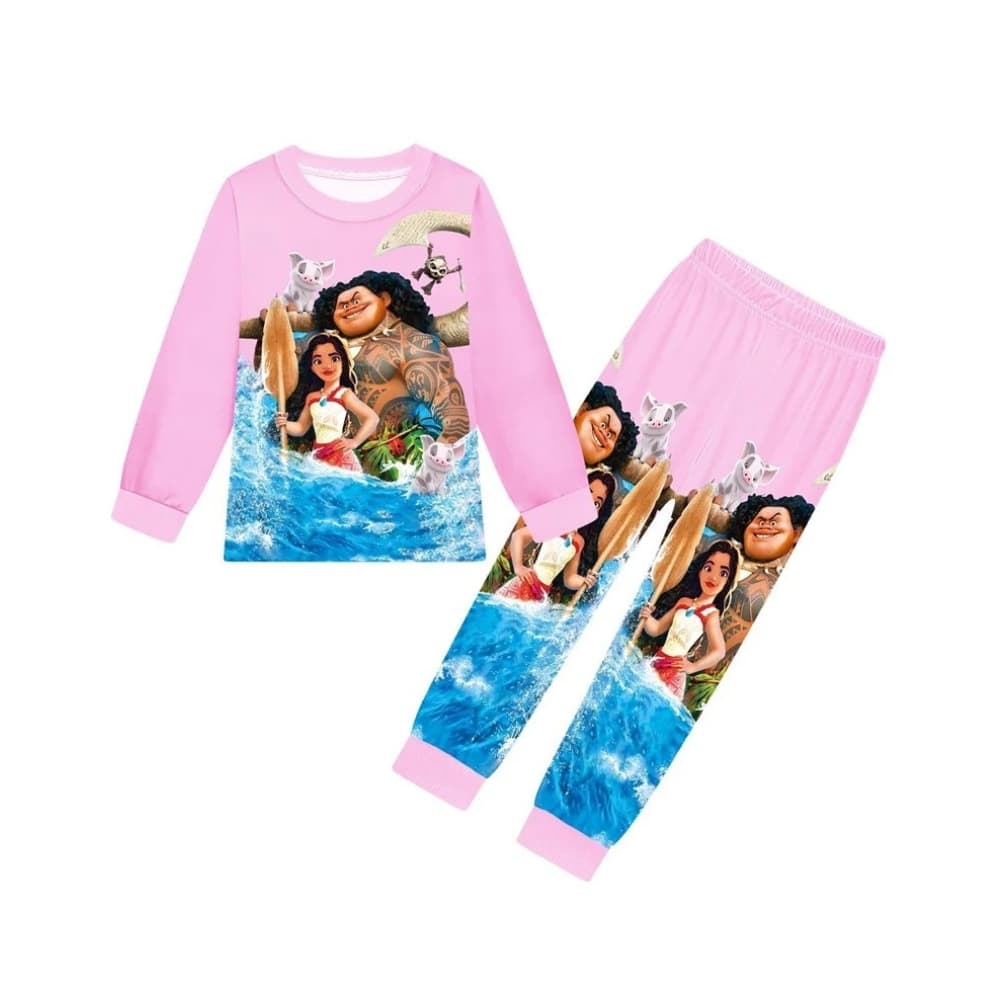 Pyjama hiver imprimé Vaiana 2 pour enfant – Image 15
