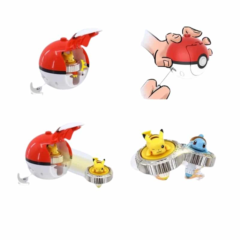 Toupie Pok?�mon avec lanceur pok?�ball �?� Enfant World