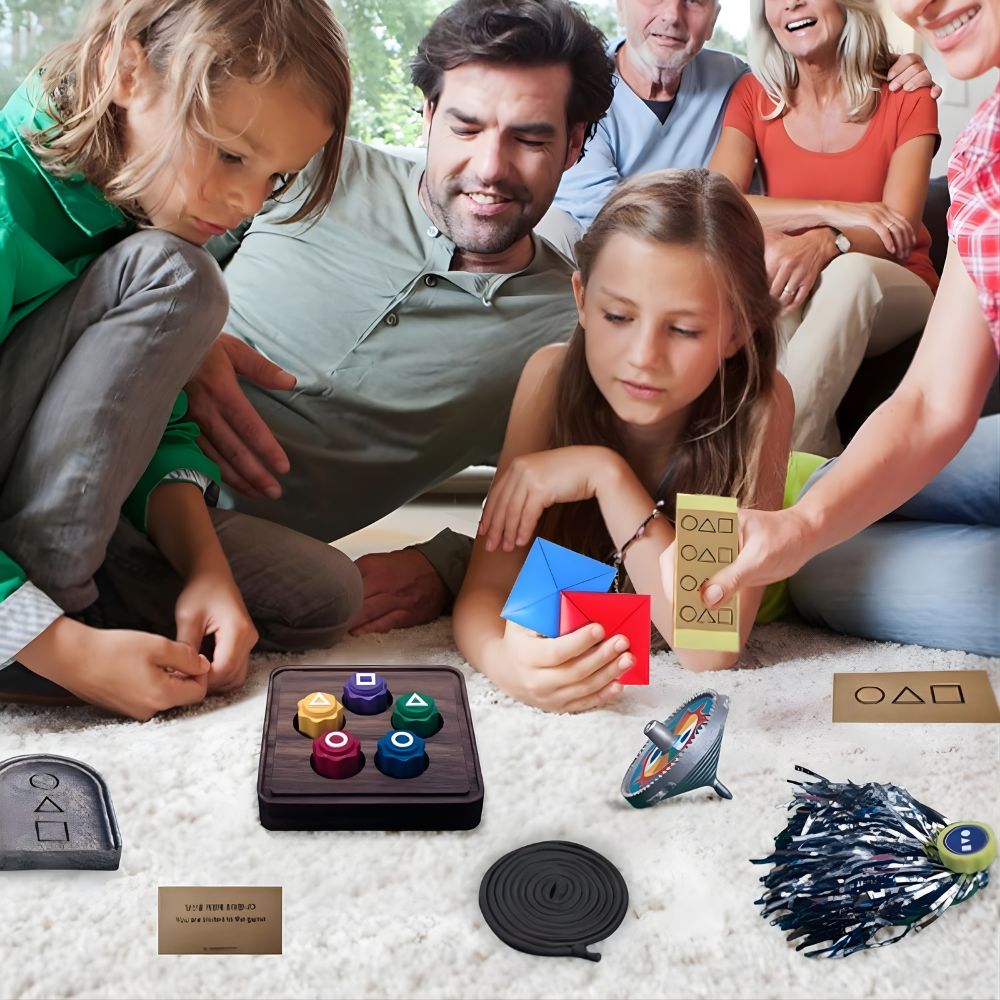 Ensemble de Jeu Gonggi Coréen avec Pierres Lestées / Jeu de Lancer et Attraper Traditionnel / Étui de Voyage Portable Inclus / Jouet Éducatif pour Enfants et Adultes