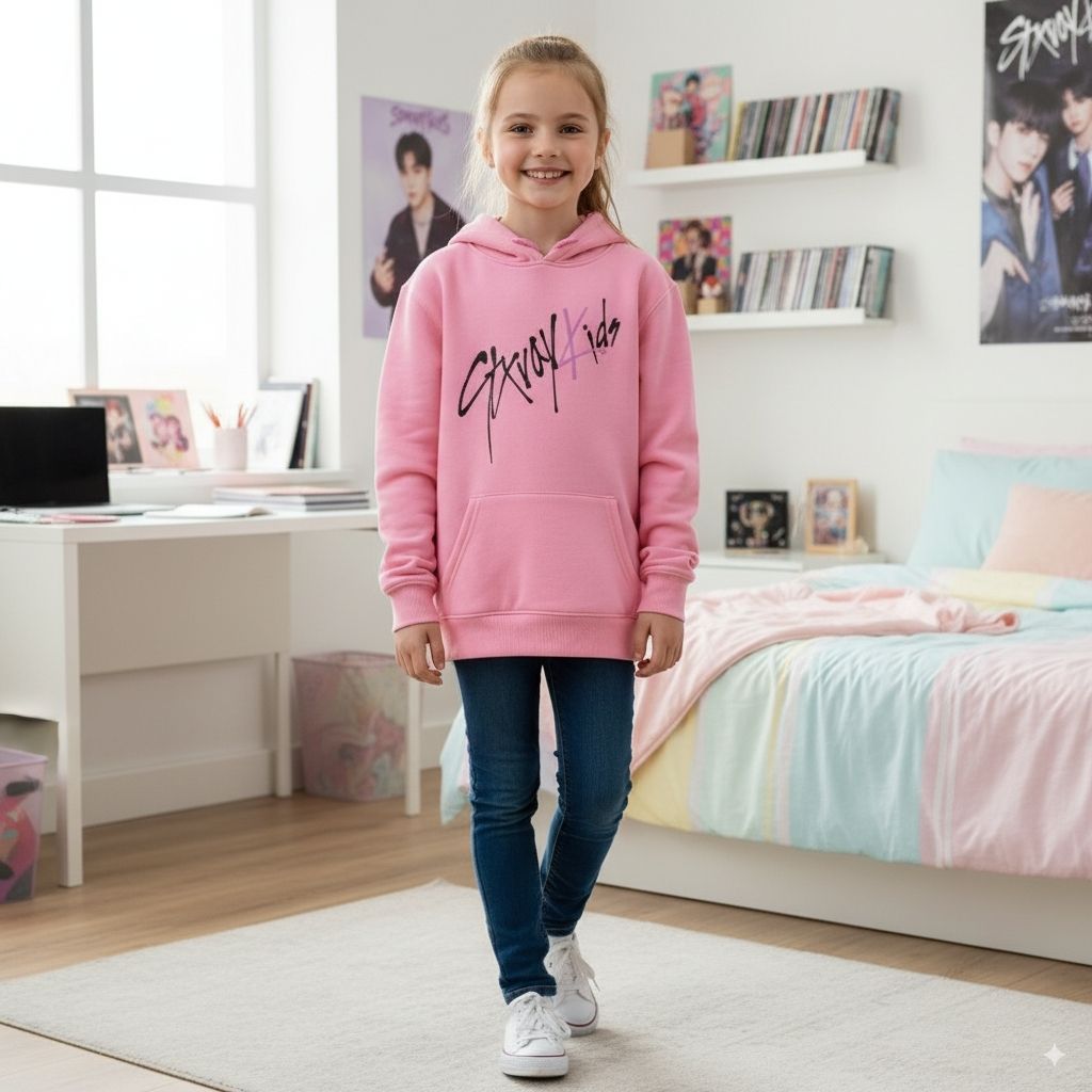 Sweat enfant Stray Kids à capuche à motif Skzoo – Image 2