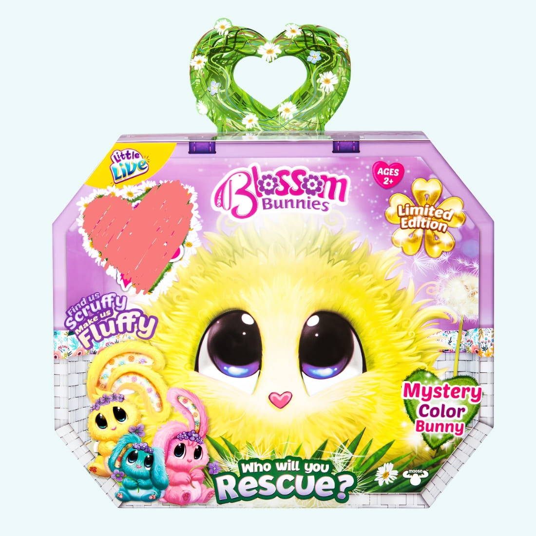 Scruff Lapin ScruffaLuvs – Peluche Mystère 14 Cm, à Laver Pour Révéler, Avec Caisse De Transport 29 Cm