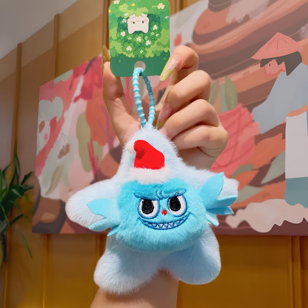 Porte-clé style Labubu peluche en forme d'étoile – Image 8